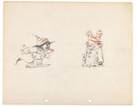 FERDINAND HORVATH ANIMATION CHARACTER ORIGINAL CONCEPT ART LOT.