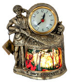 "DAVY CROCKETT" HIGH QUALITY MOTION LAMP/CLOCK WITH RARE BOX.