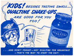 "COLD OVALTINE SHAKE-UP MUG" FOLDER FROM CAPTAIN MIDNIGHT.