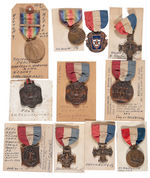 WORLD WAR I ELEVEN AWARD MEDALS FROM ALLENTOWN, PA AREA.