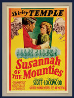 SHIRLEY TEMPLE "SUSANNAH OF THE MOUNTIES" MINIATURE WINDOW CARD.