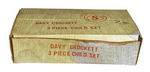 "DAVY CROCKETT THREE PIECE CHILD SET" BOXED.