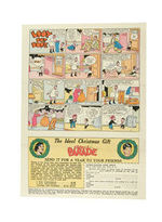 "LOOY DOT DOPE" COMIC BOOK PROMO SHEET WITH TARZAN AD.