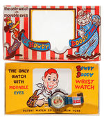 "IT'S HOWDY DOODY TIME" GIRL'S BOXED WRISTWATCH.