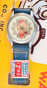 "IT'S HOWDY DOODY TIME" GIRL'S BOXED WRISTWATCH.