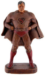 SCARCE SUPERMAN BROWN & RED VARIETY PROMOTIONAL FIGURE.