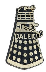 DR. WHO DALEK LARGE PLASTIC PIN.