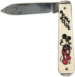 “MICKEY MOUSE” TWO DIFFERENT SIZES OF SCARCE 1930s POCKET KNIFE.