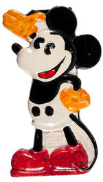 MICKEY MOUSE FIGURAL COMPOSITION PENCIL BOX (COLOR VARIATION) & COLORED PENCILS BY DIXON.