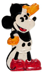 MICKEY MOUSE FIGURAL COMPOSITION PENCIL BOX (COLOR VARIATION) & COLORED PENCILS BY DIXON.