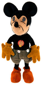 “STEIFF MICKEY MOUSE” DOLL WITH TAG.