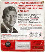 (HOF) "TAKE IT FROM MICKEY MANTLE" INTERCOM A.C. ADAPTOR IN ORIGINAL PACKAGING.