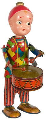 HARLEQUIN CLOWN TIN/CELLO WIND-UP BY YONE.