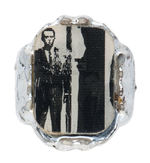 MAN FROM U.N.C.L.E. PAIR OF FLICKER RINGS, ONE A RARITY.