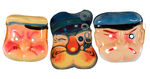 POPEYE THREE PIECE MASK LOT.