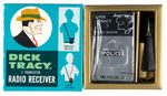 “DICK TRACY 2 TRANSISTOR RADIO RECEIVER” BOXED SET.