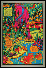 PSYCHEDELIC BLACK LIGHT MARVEL POSTER/GREETING CARD LOT.