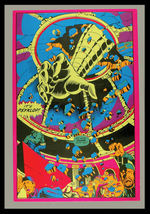 PSYCHEDELIC BLACK LIGHT MARVEL POSTER/GREETING CARD LOT.