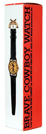 "THE BRAVE COWBOY" BOXED WATCH.