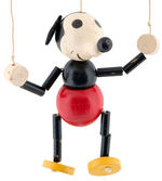MICKEY & MINNIE MOUSE SMALL WOOD-JOINTED MARIONETTE PAIR.