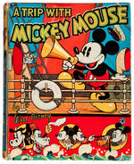 "A TRIP WITH MICKEY MOUSE" RARE ENGLISH HARDCOVER.