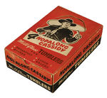 "HOPALONG CASSIDY MILK GLASS TUMBLERS" STORE DISPLAY BOX WITH THREE TUMBLERS.