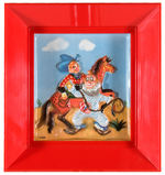 HOWDY DOODY FIGURAL LIGHT-UP/NIGHT LIGHT PICTURE WITH WALL HANGING FRAME AND BOX.