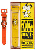 "SNOOPY WRIST WATCH/DESIGNED BY DETERMINED PRODUCTIONS" BOXED.