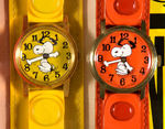 "SNOOPY WRIST WATCH/DESIGNED BY DETERMINED PRODUCTIONS" BOXED.