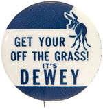 UNLISTED IN HAKE DEWEY REBUS BUTTON.