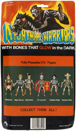 "NIGHTMARE WARRIORS WITH BONES THAT GLOW IN THE DARK" PANCHO VILLA ON CARD.