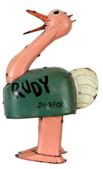 BARNEY GOOGLE'S "RUDY" THE OSTRICH TIN WIND-UP.