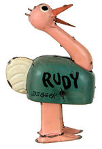 BARNEY GOOGLE'S "RUDY" THE OSTRICH TIN WIND-UP.