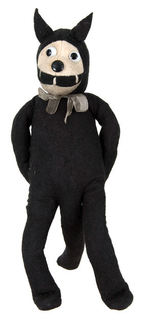 FELIX THE CAT 12" FELT DOLL.