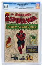 "AMAZING SPIDER-MAN" #19 DECEMBER 1964 CGC 6.5 FINE +.