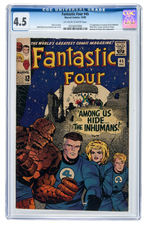 "FANTASTIC FOUR" #45 DECEMBER 1965 CGC 4.5 VG+ (FIRST APPEARANCE OF THE INHUMANS).