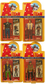 "THE A-TEAM" LOT OF SEVEN FIGURES AND GYROCOPTER BY GALOOB.