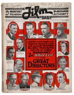 “THE FILM DAILY” 1925 SPECIAL DIRECTOR’S ISSUE EXHIBITOR’S MAGAZINE INCLUDING WALT DISNEY.