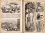 “HARPER’S WEEKLY” JAN.-JUNE 1862 BOUND VOLUME WITH 23 CIVIL WAR ISSUES.