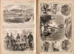 “HARPER’S WEEKLY” JAN.-JUNE 1862 BOUND VOLUME WITH 23 CIVIL WAR ISSUES.