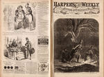 “HARPER’S WEEKLY” JAN.-JUNE 1862 BOUND VOLUME WITH 23 CIVIL WAR ISSUES.