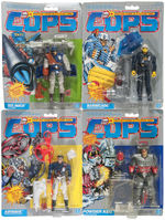 "COPS 'N CROOKS" ACTION 24 FIGURE SET & FOUR VEHICLE LOT.