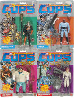 "COPS 'N CROOKS" ACTION 24 FIGURE SET & FOUR VEHICLE LOT.