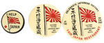 RUSSO-JAPANESE WAR 1904 PRO JAPAN BUTTON TRIO.