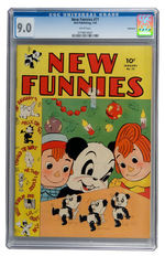 NEW FUNNIES #71 1943 CGC 9.0 WHITE PAGES VANCOUVER PEDIGREE.