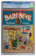 DAREDEVIL COMICS #36 1945 CGC 9.2 OFF-WHITE TO WHITE PAGES.