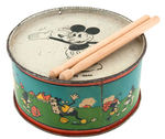 MICKEY MOUSE ALL TIN LITHO AUSTRALIAN DRUM BY "WILLOW".