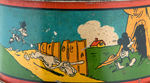 MICKEY MOUSE ALL TIN LITHO AUSTRALIAN DRUM BY "WILLOW".