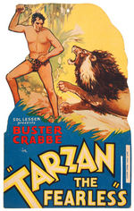 "BUSTER CRABBE IN TARZAN THE FEARLESS" MOVIE LOBBY DISPLAY.