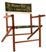 “ROUNDUP TIME T.V. DIRECTOR” CHILD’S TV CHAIR.